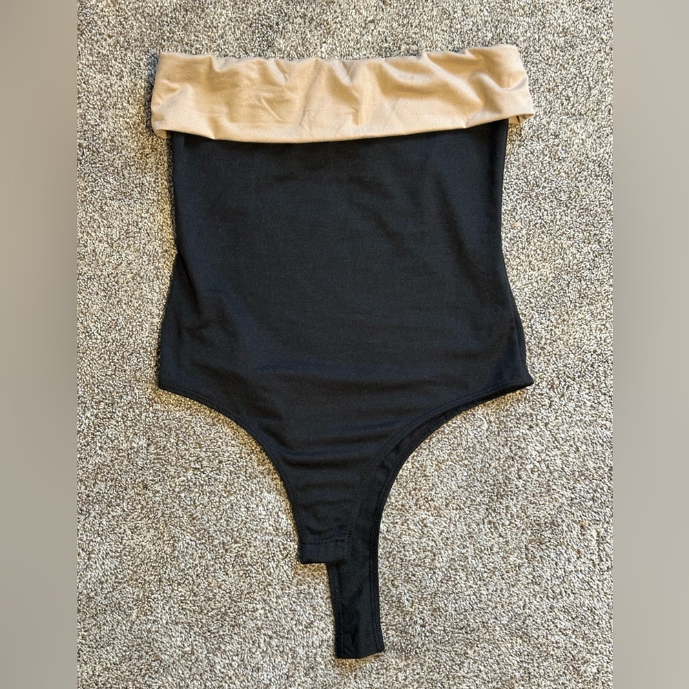 Sexy Black Stretchy Sleeveless Tube Top Bodysuit / Size Small NWOT - Picture 8 of 14